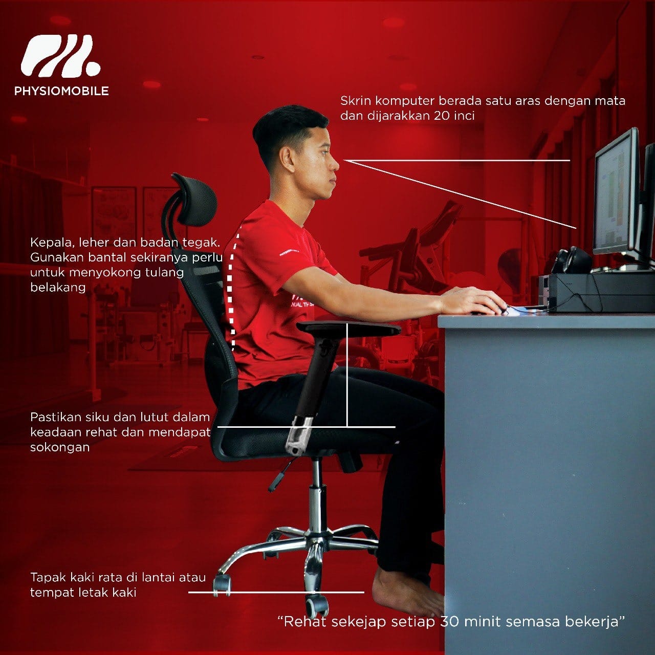 sakit belakang di tempat kerja