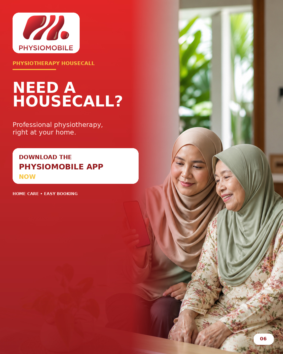 Physiomobile fisioterapi ke rumah poster 6: rawatan fisioterapi home physiotherapy