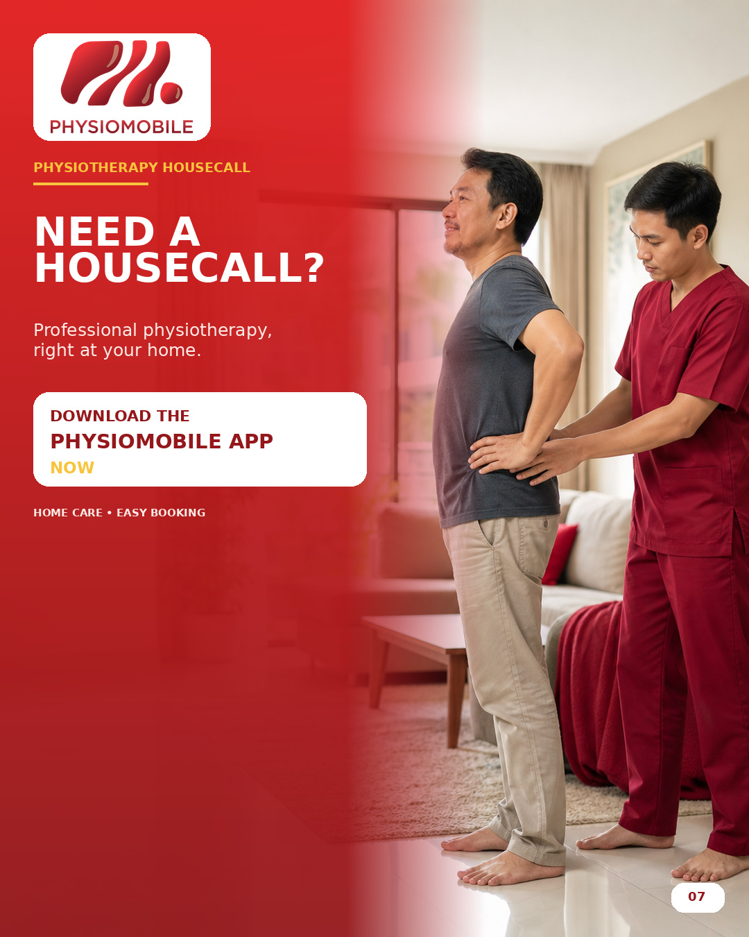 Physiomobile fisioterapi ke rumah poster 7: rawatan fisioterapi home physiotherapy