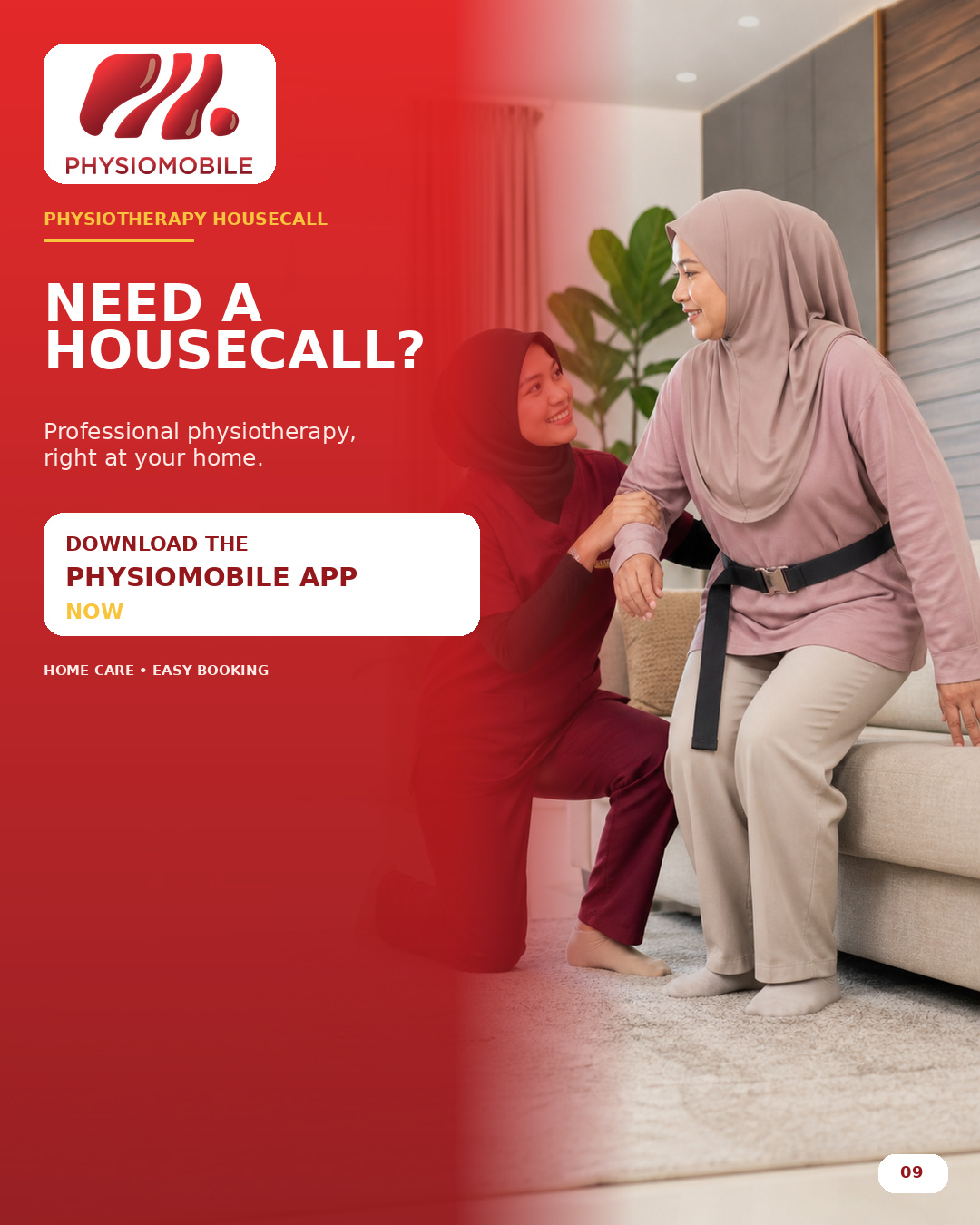 Physiomobile fisioterapi ke rumah poster 9: rawatan fisioterapi home physiotherapy