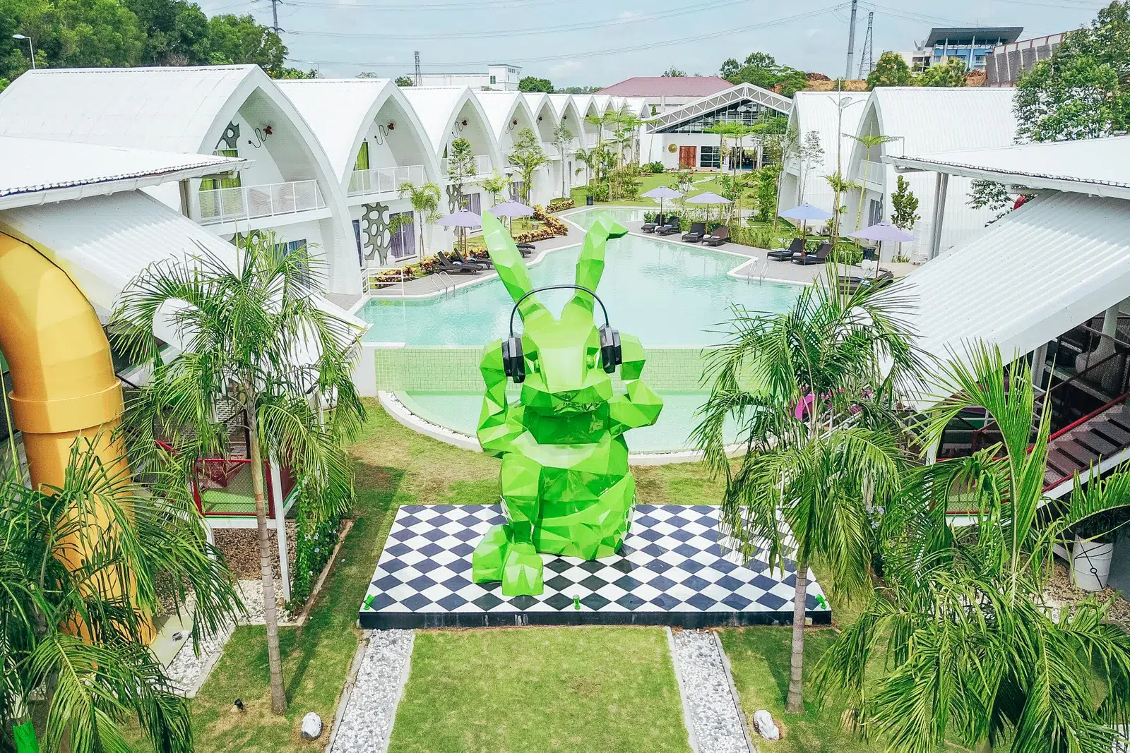Rehabilitation at dash Box Hotel Cyberjaya 8 Landscaped outdoor setting and pool at dash Box Hotel Cyberjaya