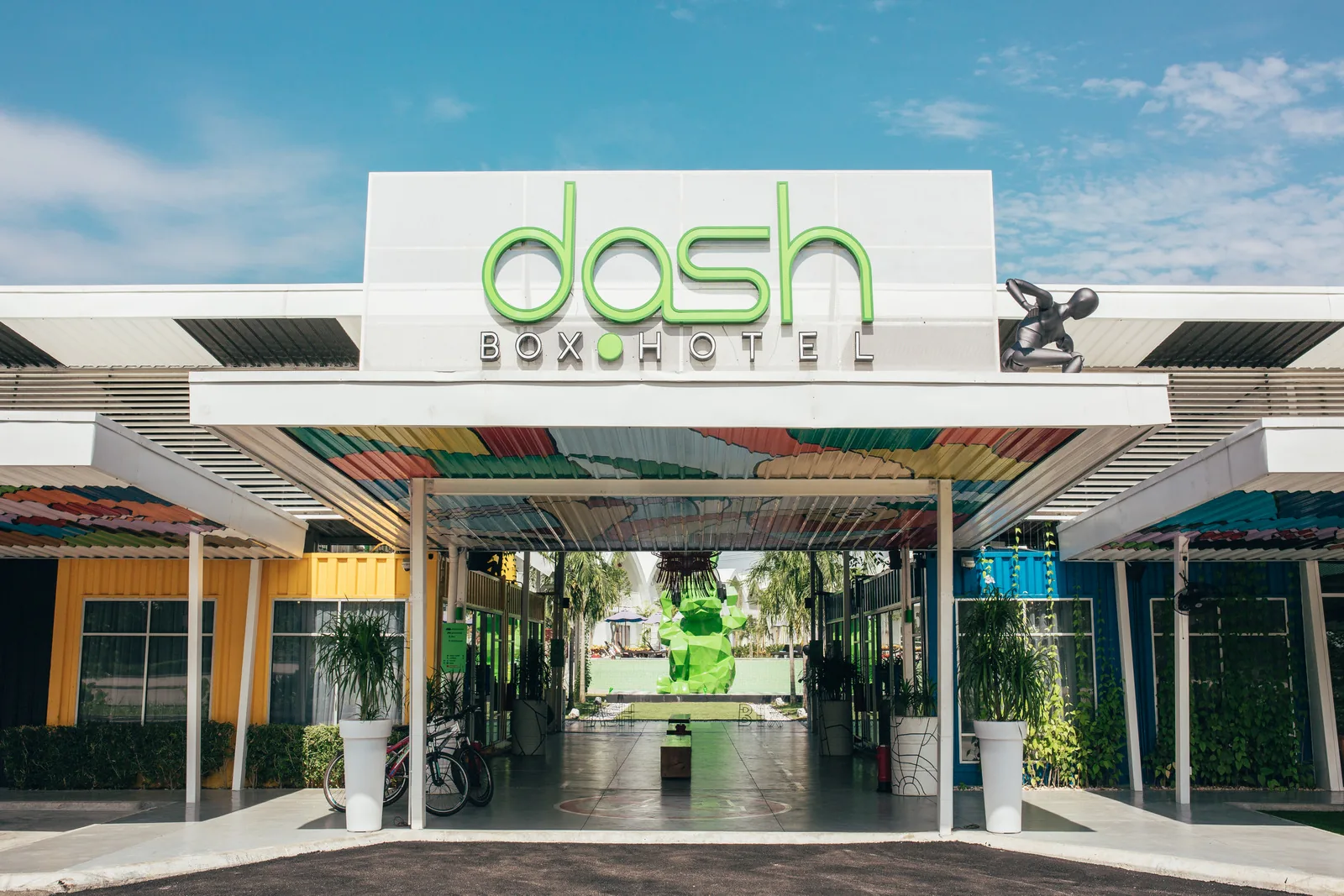 Rehabilitation at dash Box Hotel Cyberjaya 2 Entrance of dash Box Hotel Cyberjaya with the hotel name visible